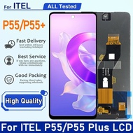 6.6" For Itel P55 Plus P55 + P663L P663LN P55 A666L LCD Display Touch Screen Digitizer Panel Assembl