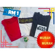 BAJU T-SHIRT LELAKI RM1