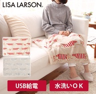 北歐品牌 瑞典 Lisa Larson 麗莎拉森 電熱毯 可水洗 USB供電 計時斷電 條紋貓 Mikey 聖誕 禮物