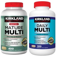 Kirkland Signature Daily Multi 500 Tabs,  Mature Multi 400 Tabs EXP:1/2026