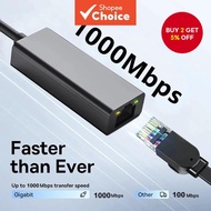 Type C Ethernet Adapter Lan Connector Network Card USB 1000Mbps Internet Cable For MacBook Laptop PC