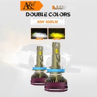 Đèn LED Ô Tô Cao Cấp AKE K13 Siêu Sáng 2 Nhiệt Màu 3000K/6000K Chân H1 H3 H4 H7 H11 9005 9006 9012
