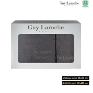 GIFTSET GUY LAROCHE TOWEL TWIST FREE  ผ้าขนหนูพรีเมี่ยม ผ้าเช็ดตัว ขนาด 70x140 cm. เช็ดผมขนาด 38x80 