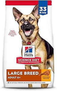 Hill's Science Diet Dry Dog Food, Large Breed Adult 6+ Senior, Chicken, Barley &amp; Brown Rice Recipe, 33 lb. Bag