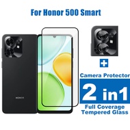 Honor 500 Smart Tempered Glass for Honor X9c Smart X9d X9a 90 5G X9c X9b X8b X7b 500 Pro 2 in 1 Full