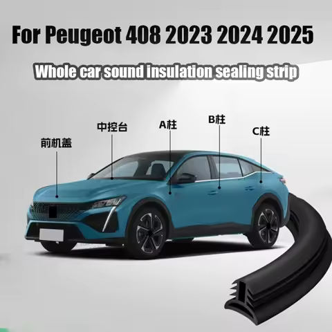 For Peugeot 408 2023 2024 2025 Car sound insulation sealing strip B-pillar sound insulation sealing 