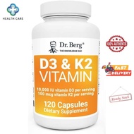 Dr. Berg's D3  K2 Vitamin D3 K2 Supplement w Purified Bile Salts - Support Healthy Heart, Bone  Joint dr berg