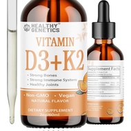 Liquid Vitamin D3 K2 Plus Vitamin K2 MK-7 | 5000IU Vitamin D Liquid Drops | Bones | Immune | Heart H