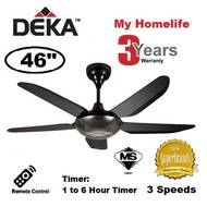 Deka Baby 6 (46" ) Black Ceiling Fan (NON RETURNABLE)
