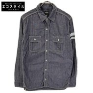 Momotaro Jeans 藍灰色 Chambray 工作襯衫，42 碼 [二手]