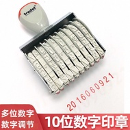 Zhuoda 10-Digit Stamp Belt Wheel Number Stamp Adjustable Production Date Number Batch Number Stamp S