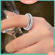 PTM Anxiety-relief Spinning Ring Spinning Ring for Anxiety Titanium Steel Fidget Ring for Men Women 