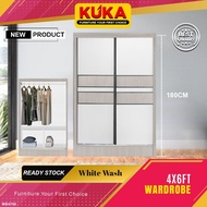 2Door wardrobe/4ft sliding door/sliding door wardrobe/almari besar/almari murah/almari 4kaki/almari sliding door/