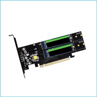 RUN NVMe Expansion Card PCIe Supports NVMe M 2 22110 64GT s Data Transfer Board Four Bay Storage Exp