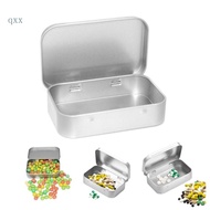 CH* Hinged Container with Lid Rectangular Empty Storage Box for Jewelry and Earrings