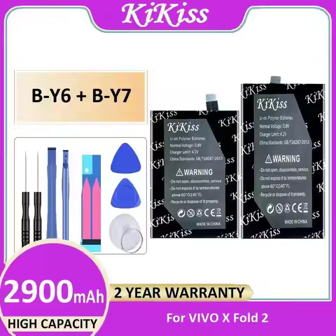High-Efficiency B-Y6 + B-Y7 High-Capacity Mobile Phone Battery For Vivo X Fold 2 2900mAh
