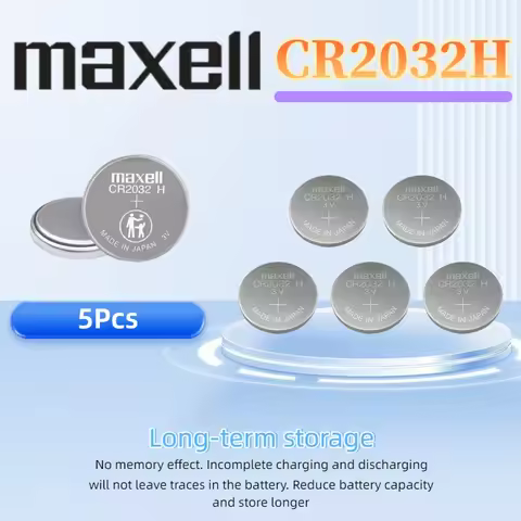 5pcs Original CR2032H CR2032 H High Capacity 3V Button Battery Computer Motherboard Battery Replaces