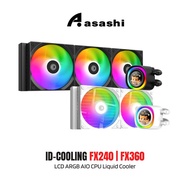 ID-Cooling FX240 FX360 LCD ARGB AIO CPU Liquid Cooler