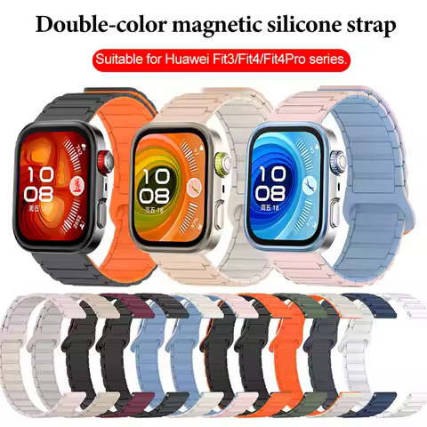 For Huawei Watch Fit3 Straps For Huawei Watch Fit 4 Pro Strap For Watch Fit2 Silicone Watch Strap Ba