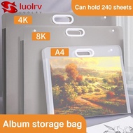 LUOLRV Painting Paper Storage Bag, 4K/8K/16K A2/A3/A4 File Folder, High Quality Portable Waterproof 
