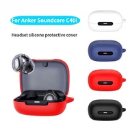 Soft Silicone Earphone Case Suitable For Anker Soundcore C40i Solid Color Thickened Case For Soundco