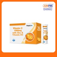 MEGALIVE Vitamin C 1000mg Effervescent Tablet (10's x 4)