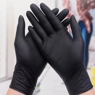 1PC Black Disposable Synthetic Latex Gloves/ Unisex Food Grade PVC Protection Gloves/ Nitrile Work Gloves for Jewelry,Household Cleaning