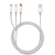 สายชาร์จ 3 in 1 ชนิดชาร์จเร็วสายชาร์จ บบหลายหัวสายชาร์จ Micro USB C /Type-C สายชาร์จ สำหรับไอโฟน 11 12 iphone 13 14 pro max Huawei Oppo Vivo Samsung