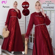 GAMIS PESTA MUSLIMAH AKAD NIKAH KONDANGAN BRIDESMAID AINUR