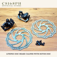 CS168ph Litepro Disc Brake Caliper with Rotor Disc for Bicycle