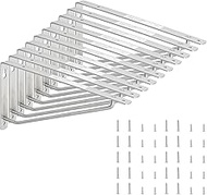 K.G.Y AA-210 Stainless Steel Arm Shelf Holder W8.3 x H4.1 inches (210 x 105 mm), Pack of 10