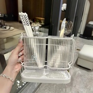 🇸🇬 Ready Stock Cutlery Organizer Utensils Holder Fork Spoon Knife Storage Drainer Chopsticks Tablewa