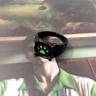 Ladybug Girl Black Cat Green Ring Cartoon Dog Paw Foot Ring Cat Cat Ring Childlike 11.18 vk