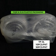 TP-3L -9” ROUND PLASTIC CAKE TRAY WITH LOCK / 9” PLASTIC CAKE BOX / BEKAS KEK BULAT 9” | fnepackagin