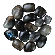 SUBSH Labradorite Gem Stones - Polished Stones - Tumbled Stones and Crystals Bulk - Stones for Plant