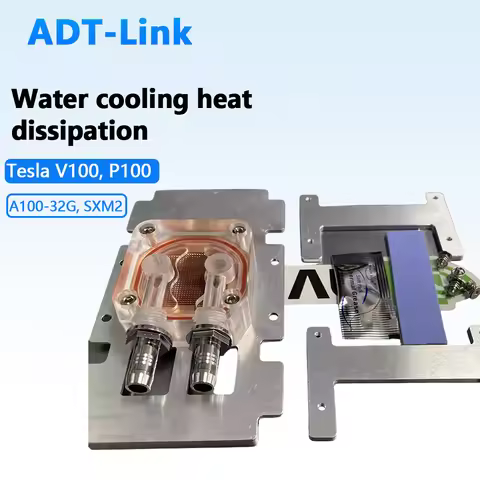 Cooler Cooling Block Purple Copper Water-cooled GPU Heat Dissipation Plate Tower Head for Nvidia Tes