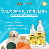 ELOPE-Sos Salmon Oil Spirulina Anti-Hair Loss Vitamin Salmon Fish Oil for Cats, Dogs, and Pets