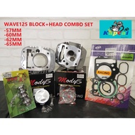 Block MODY5/DT1 RACING WAVE125 Block Racing 57MM-65MM+Gasket Racing+Cam Racing S4+Head Racing Size 2