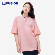 斐乐（FILA） FILA FUSION斐乐潮牌情人节情侣宽松短袖多彩T恤男女 青春粉-PK（宽松版型，建议拍小一码） 175/96A/L