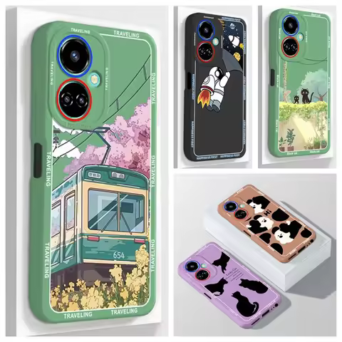 For Tecno Camon 19 Case CI6n Soft Silicone Phone Cover for Camon 19 Pro 19pro CI8 CI8n 4G Cases Camo