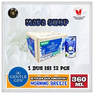 Gentle Gen Deterjen Cair Morning Breeze | Biru Pouch - 360 ml (Karton)