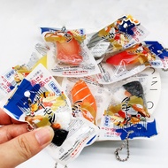 5 Colors Japanese Sushi Keychain Scented Plastic Creative Food Pendant Creative Food Play Keychain f