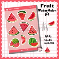 Aesthetic Watermelon Fruit Stickers Premium Aesthetic Deco Journal TumblerVINLY
