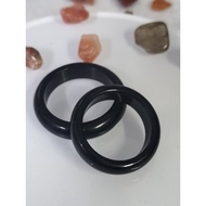 Ring Bangle Black Agate