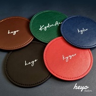 Personalised Leather Coaster | Customised Coaster W Name | Personalised Gifts | Christmas Gifts | Co
