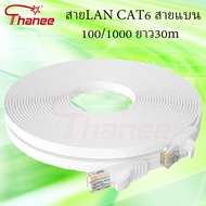 สาบแบน10M 15m 20M 30M Cat6 อินเทอร์เน็ต RJ45 Ethernet สาย LAN สําหรับเราเตอร์คอมพิวเตอร์