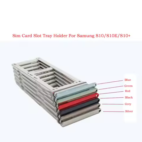 Dual Sim Card Tray Holder Slot Adapter For Samsung Galaxy S10E S10 S10 Plus Sim Card Reader Holder