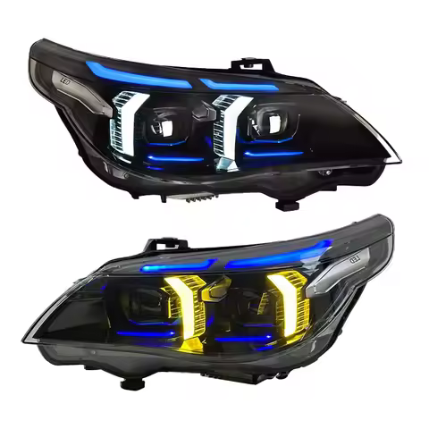 YU GUANG for 5 Series E60 Headlamps 2003 2010 E60 Front Light Upgrade Head Light Car Lamp Accessorie