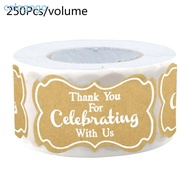 COLO Thank  for Celebrating with Us Stickers Decal Supplies Labels Bakery Bread