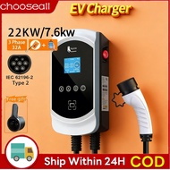 FEYREE EV Charger Type2 EVSE Wallbox 32A 22kW Smart APP Control 7.6kW 3P for Electric Vehicle Car Ch